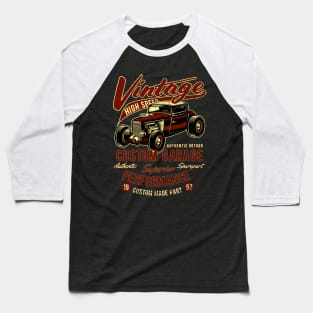 Vintage Hot Rod Baseball T-Shirt